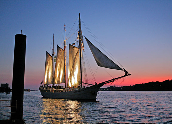 Segelschiff M.F. in Hamburg