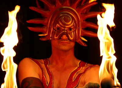 Feuershows in Hamburg